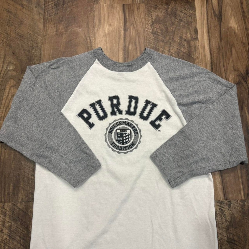 Vintage Y2K Purdue Raglan Women's Russell Athletics Purdue University
